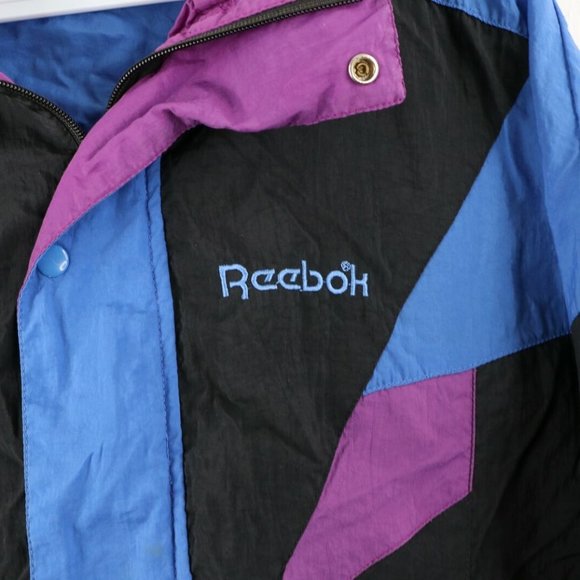 Vintage Reebok Hooded Nylon Packable Anorak Jacket - Picture 5 of 11